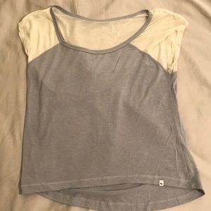 Abercrombie Grey and Cream Shirt